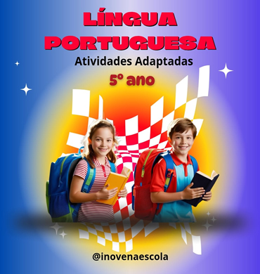 Capa apostila de português 5º ano