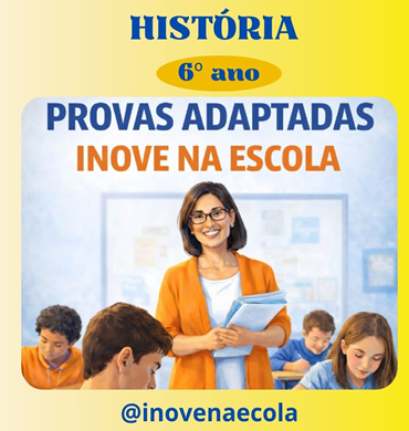 Capa Prova adaptada História 6º ano
